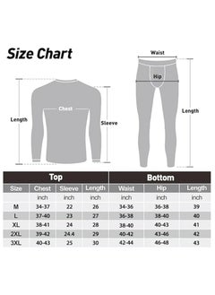 RATSAW Men Thermal Underwear Set Men Thermal Base Layer Long Sleeve pajama Thermal Long Johns Set for Skiing Training Hiking Outdoor Sports  - Image 3