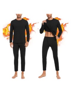 RATSAW Men Thermal Underwear Set Men Thermal Base Layer Long Sleeve pajama Thermal Long Johns Set for Skiing Training Hiking Outdoor Sports  - Image 1