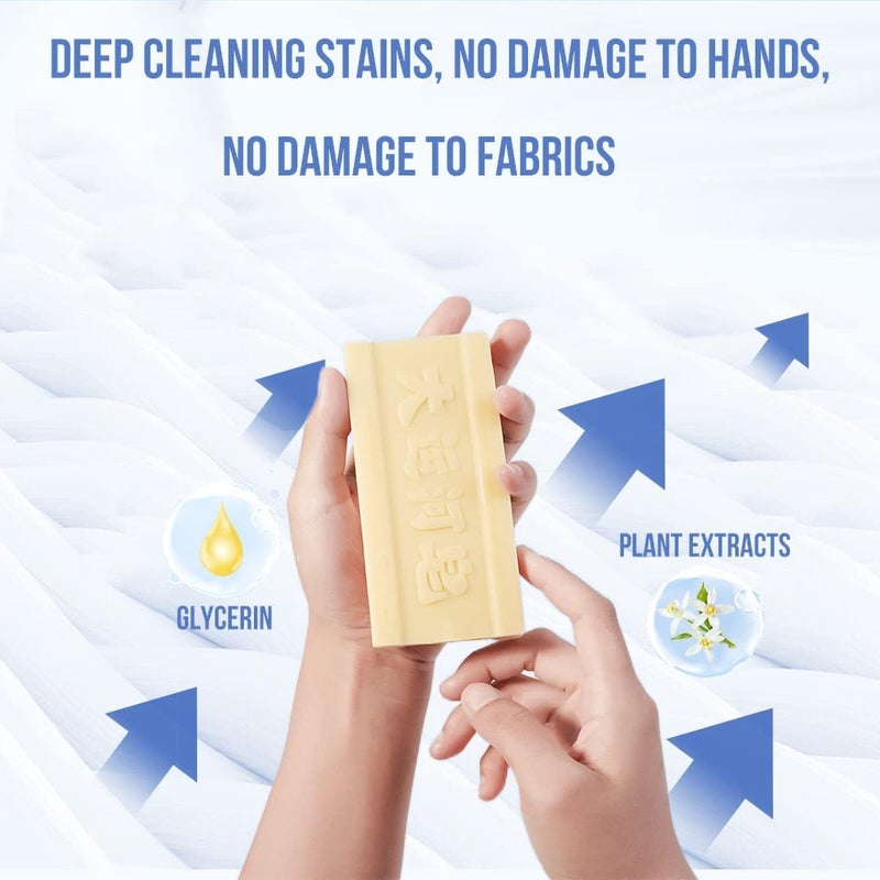 كلاراكو صابون مزيل للبقع متعدد الأغراض، قطعة صابون جراند كاكلاراكول للبقع، قطعة صابون لتنظيف الملابس الداخلية، صابون لتنظيف الملابس الداخلية وإزالة بقع الملابس، قطعة صابون لإزالة البقع (قطعتان) - Image 5