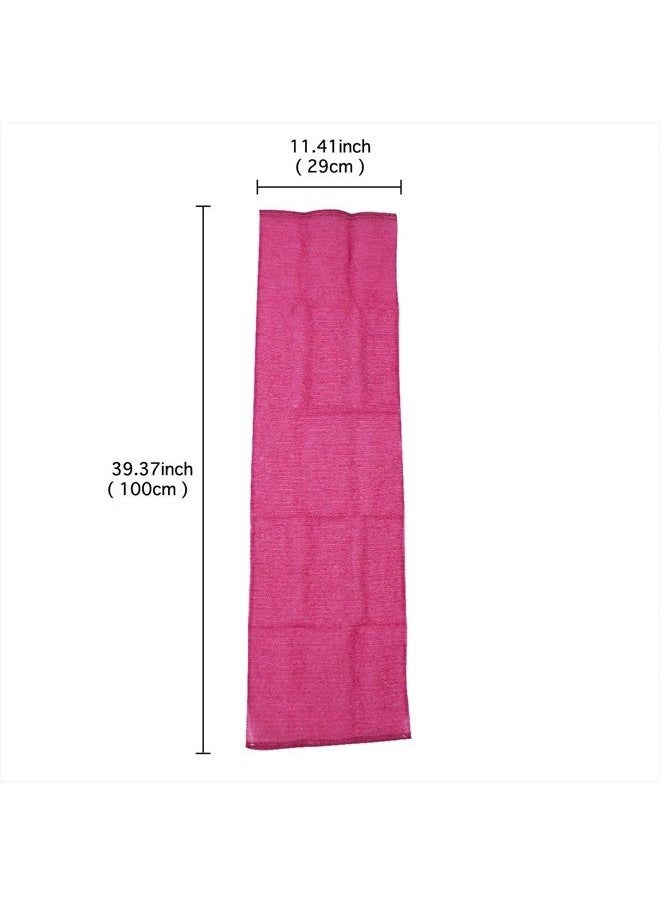 Terra Distribution - Extra Rough, Exfoliating Washcloth [Made in Japan] Exfoliating Towel Special Texture Makes Fluffy Foam Lather, Back Scrubber, Dead Skin Cell Remover [Loofah for Women and Men] Red - Image 1