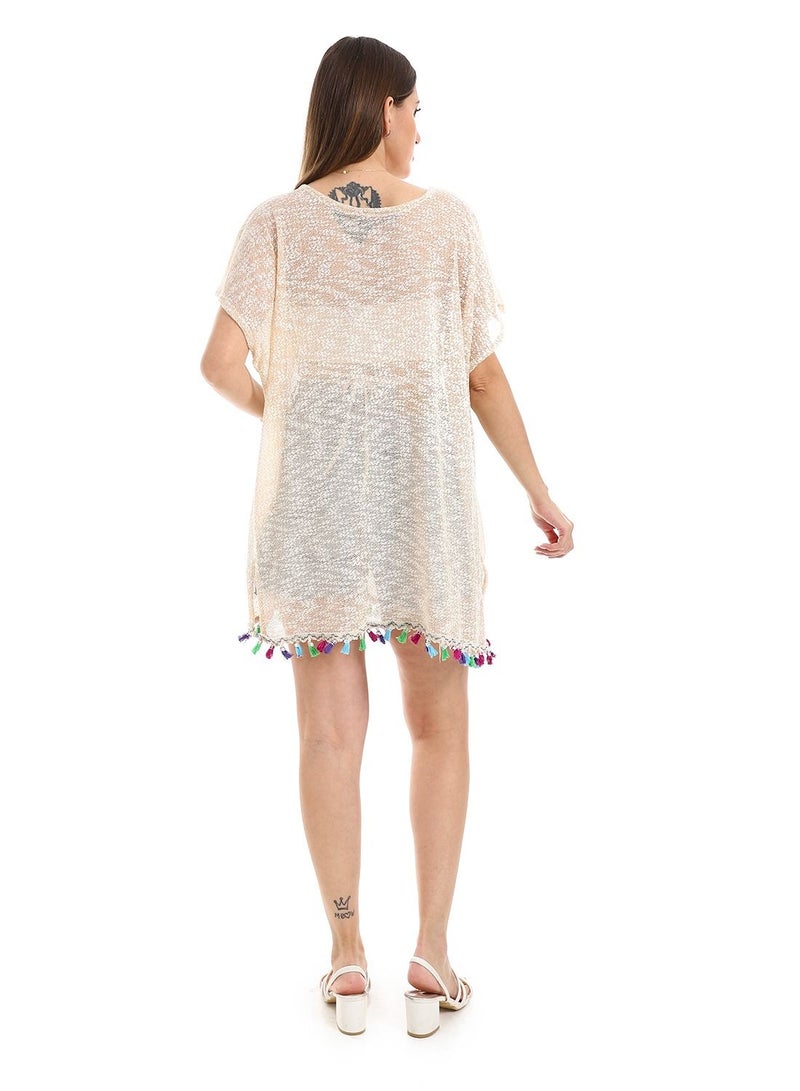 Caesar Womens Shawl Without Sleeves - Image 4
