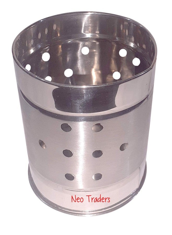 Neo Traders Steel Spoon/Cutlery Pen Holder, Brush Stand - Image 2