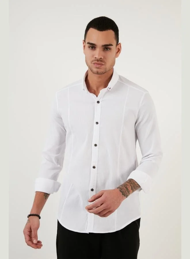 Buratti Buratti Button-down Collar Cotton Shirt Men's SHIRT CF21S113008