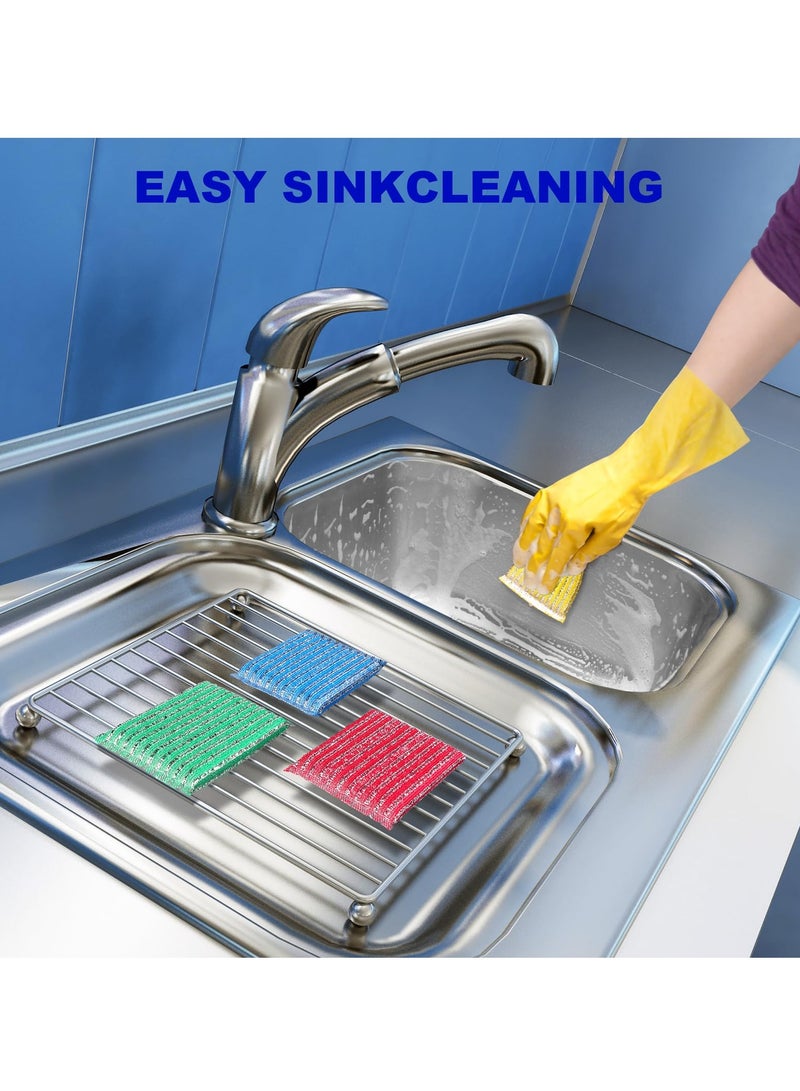 8-Pack Kitchen Scrub Sponges - Versatile Anti-Scratch Sponge with Heavy Duty Cleaning Power - Soft and Fast Cleaning Cleaning Brush for Utensils, Pans, Pans and Hard Stains - Image 5