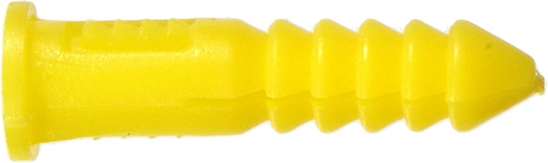 Hillman Ribbed Plastic Anchor, 4-6-8 X 7/8-Inch, Yellow, 100-Pack - Image 2