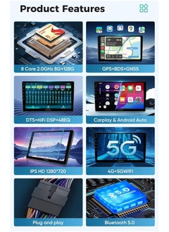 Vierex Fit Suzuki Baleno Car Stereo Android Screen 2016-2021 With Apple Carplay Android Auto Wireless WiFi DSP AHD Camera Included Fast Interface (8+128GB Carplay 8CORE)  - Image 5