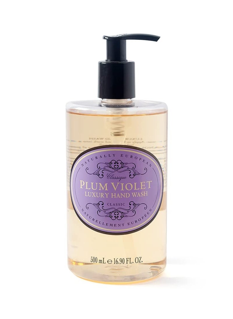 SOMERSET TOILETRY Naturally European Plum Violet Luxury Hand Wash, Cleanse & Moisturise - 500ml | Natural Soap Ideal for Sensitive Skin | Hand Soap, Liquid Hand Soap, Liquid Soap, 16.9 Fl Oz - pzsku/Z8780D46C40084D16F6F8Z/45/_/1740660651/72a9f03f-5d60-4b19-9050-e4c22869431f