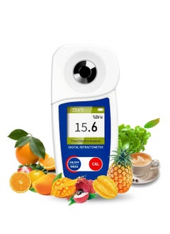 Generic Digital Brix Refractometer Range 0-35% ±0.2% Range High Precision Fruit Meter with Automatic Temperature Compensation LCD Display IP65 Water and Dust Proof for Fruit Juice Coffee and More  - Image 1