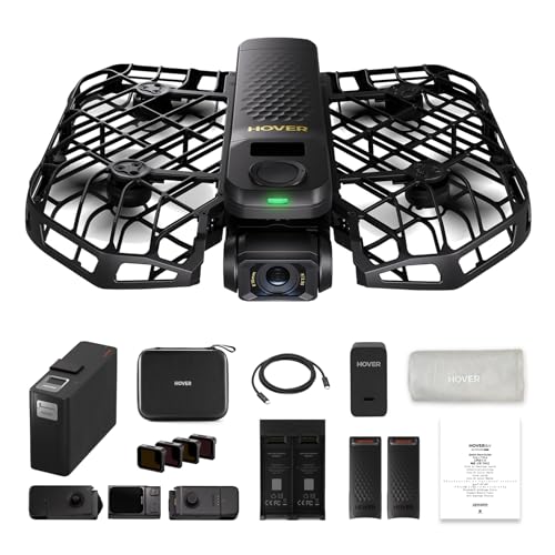HOVERAir X1 PROMAX 8K Action Flying Camera Foldable Drone with Camera with 42 KMH Follow Speed 10 Fully Automatic Flight Modes Fly Anywhere with OmniTerrain SmoothCapture 20Skiing Combo - Image 1