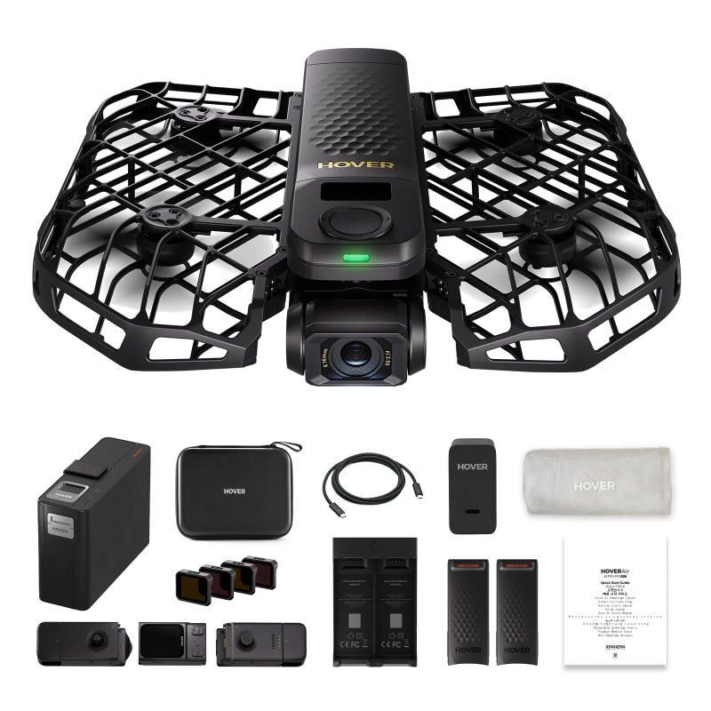 HOVERAir X1 PROMAX 8K Action Flying Camera Foldable Drone with Camera with 42 KMH Follow Speed 10 Fully Automatic Flight Modes Fly Anywhere with OmniTerrain SmoothCapture 20Skiing Combo - Image 2