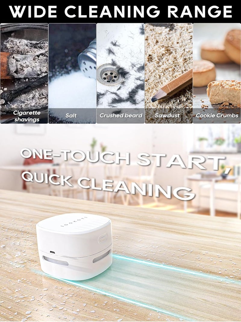 IGOKOTI Desk Vacuum Cleaner (New White, Exclude Battery) - Image 4