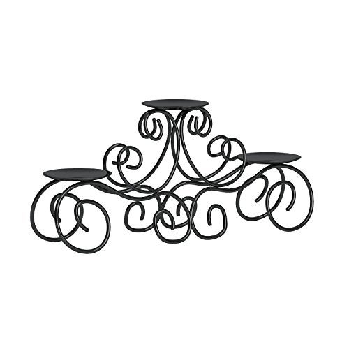 Zingz & Thingz Romantic Collection Candelabra Centerpiece Candle Holder, 17x4x7.75, Tuscan - Image 4