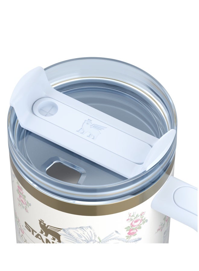 ستانلي The  X LoveShackFancy Holiday Quencher,Stainless Steel Vacuum Insulated Tumbler with Lid and Straw for Water, Iced Tea or Coffee, Smoothie and More 40 OZ - Image 3