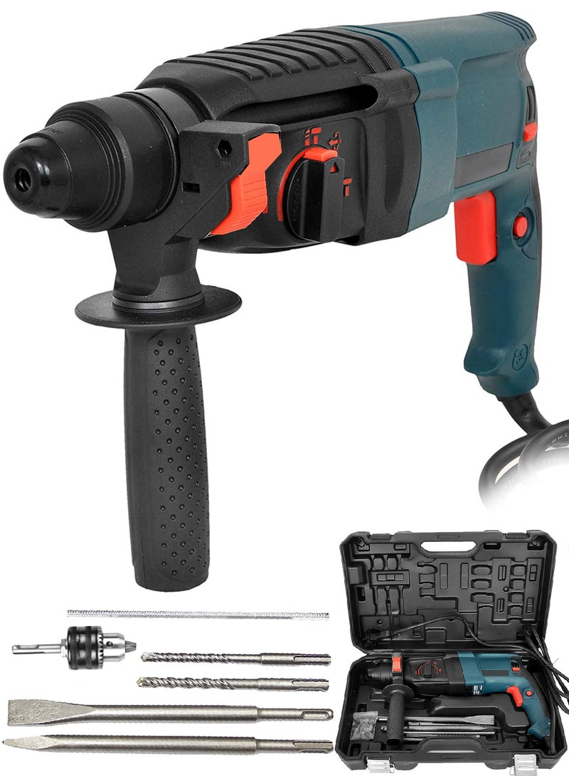 HDMAX 3 in 1 Electric Hammer Drill 26mm Power Drill 800W 1300 rpm with Depth Stop Tool - Image 1