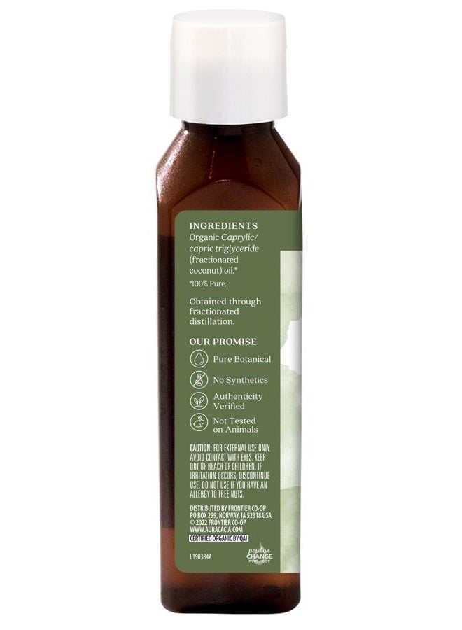 Aura Cacia Certified Organic Fractionated Coconut Oil | 4 fl. oz. - Image 2