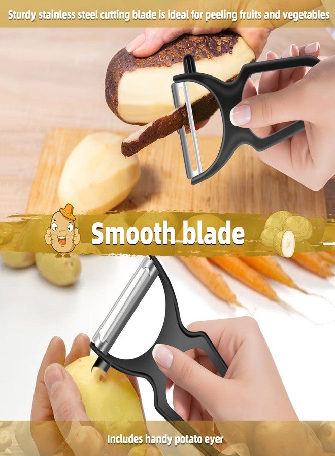ANSEE Stainless Steel Potato Masher With Vegetable Peeler Set, Mashed Potato Masher & Potato Peeler With Non-Slip Handle, Kitchen Stuff, Kitchen Gadgets - Image 3