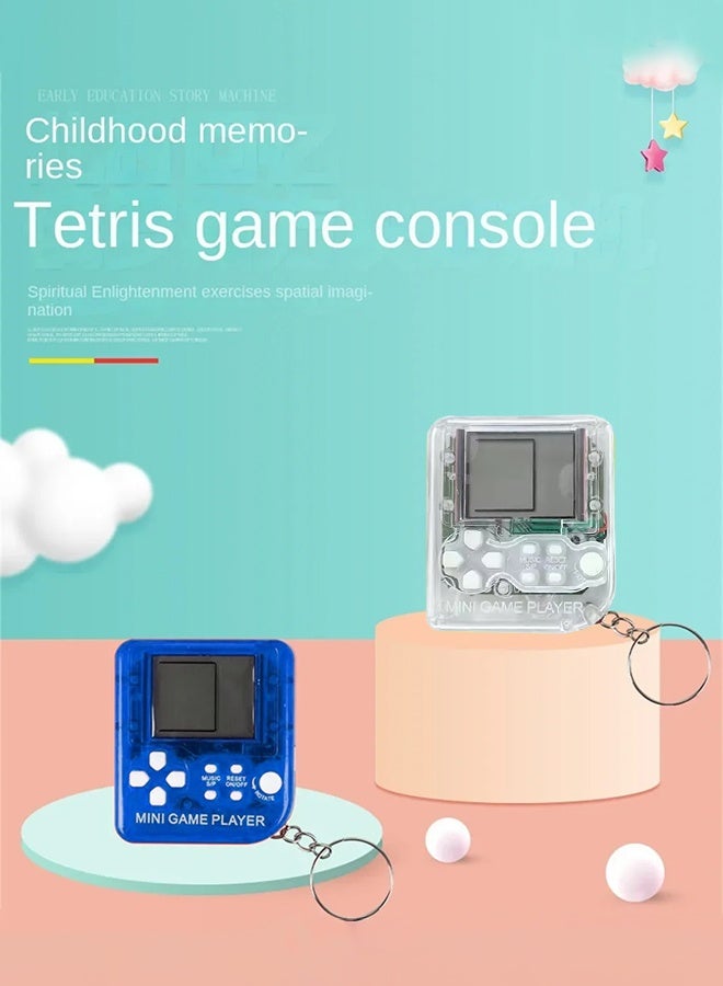 Retro Mini Handheld Game Players Classic Electronic Games Hand Held Console Game Child Puzzle Gaming Console Toys Gift-Blue - Image 2