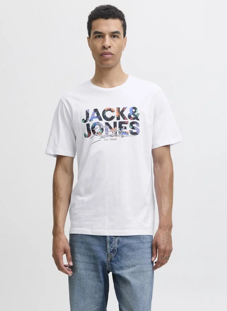 JACK & JONES 3 Pack Logo Regular Fit T-Shirt