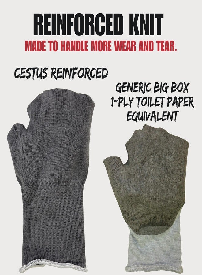 Cestus C11e, ANSI A1 Cut-Resistant Work Gloves, Textured Nitrile Coated, Touchscreen, Performance Knit, 12/120 Bulk Pairs (12 Pairs, Large) - Image 5