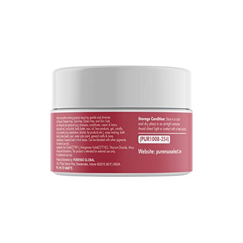 Purenso Select - Rose Gold Mica Powder Pigment, 10g I For Soap Making, Candle, Lip Gloss, Nails, Bath Bombs, Art Crafts, Resin - Image 2