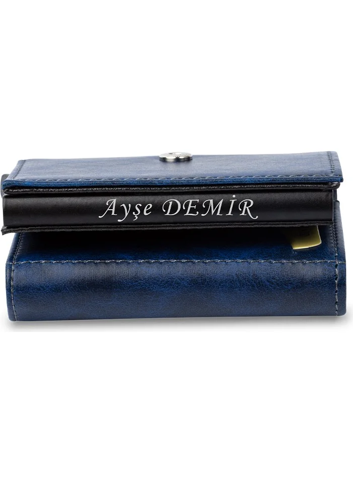 Hky Personalized Artificial Mechanism Card Holder & Wallet Pen Keychain Gift