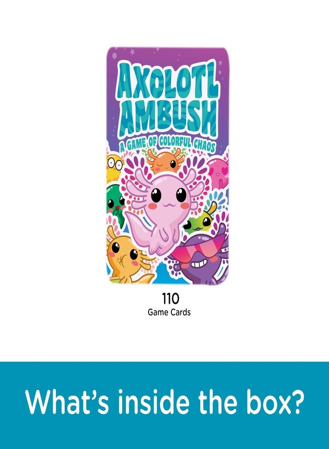 AQUARIUS Axolotl Ambush Card Game - Great Family Fun - Ages 6+ - Officially Licensed for Fun - Axolotl Card Game - Merchandise & Collectibles - Image 3