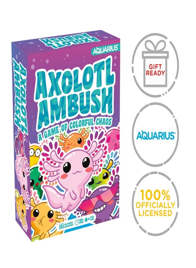 AQUARIUS Axolotl Ambush Card Game - Great Family Fun - Ages 6+ - Officially Licensed for Fun - Axolotl Card Game - Merchandise & Collectibles - Image 5
