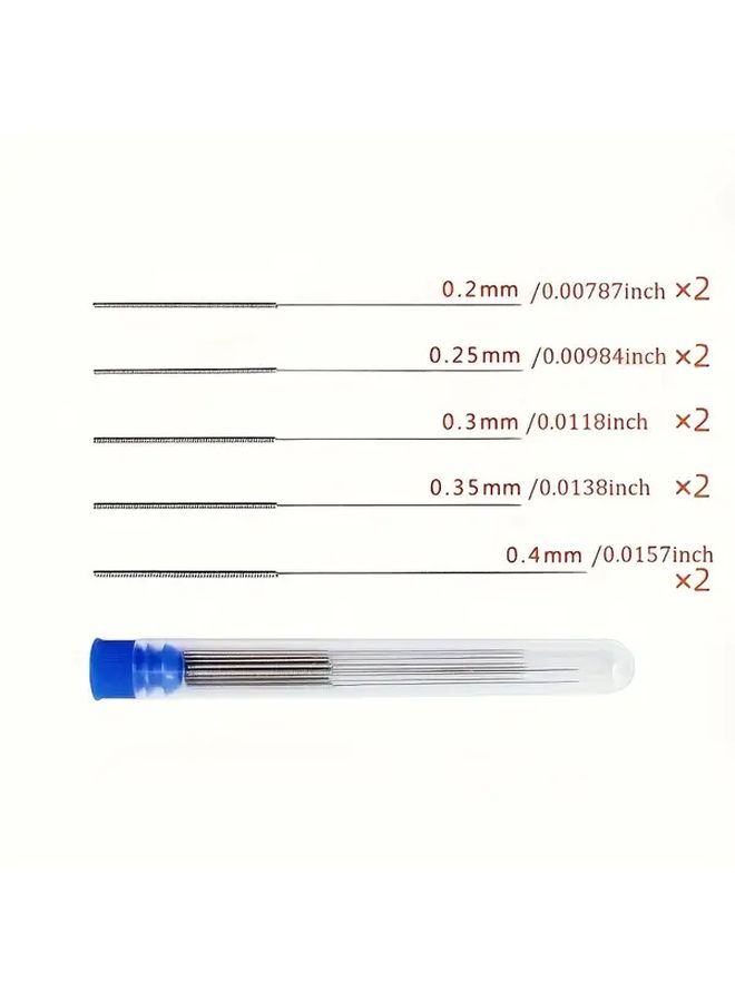 10pcs Cleaning Nozzle Tool Kit For Windshield Wiper 3D Printer Gas Stove - Image 2