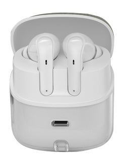 GRABIT GTUNES-GROOVE  True Wireless Earbuds – Best for Couples Smart Twin Design & Clear Sound. GTUNES-GROOVE True Wireless Earbuds with Bluetooth 5.4 offer In-ear + Semi in-ear design for a perfect fit. The 600mAh battery provides 6-hour playtime per charge, with 4 full recharges. Enjoy Enhanced Transparency Mode, quad-mic clarity, and 13mm drivers for rich sound. Smart touch controls and digital battery display add convenience. Type-C fast charging, compatible with iPhone, Samsung, OnePlus, Xiaomi, Huawei, Google Pixel, iPads, MacBooks, and more..  - Image 1