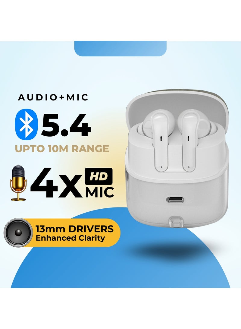 GRABIT True Wireless Earbuds – Smart Twin Design Bluetooth Headphones, Crystal Clear Sound, 6H Playtime, TWS In-Ear Earphones with Built-in Mic for Sports, Work, and Travel - Image 5