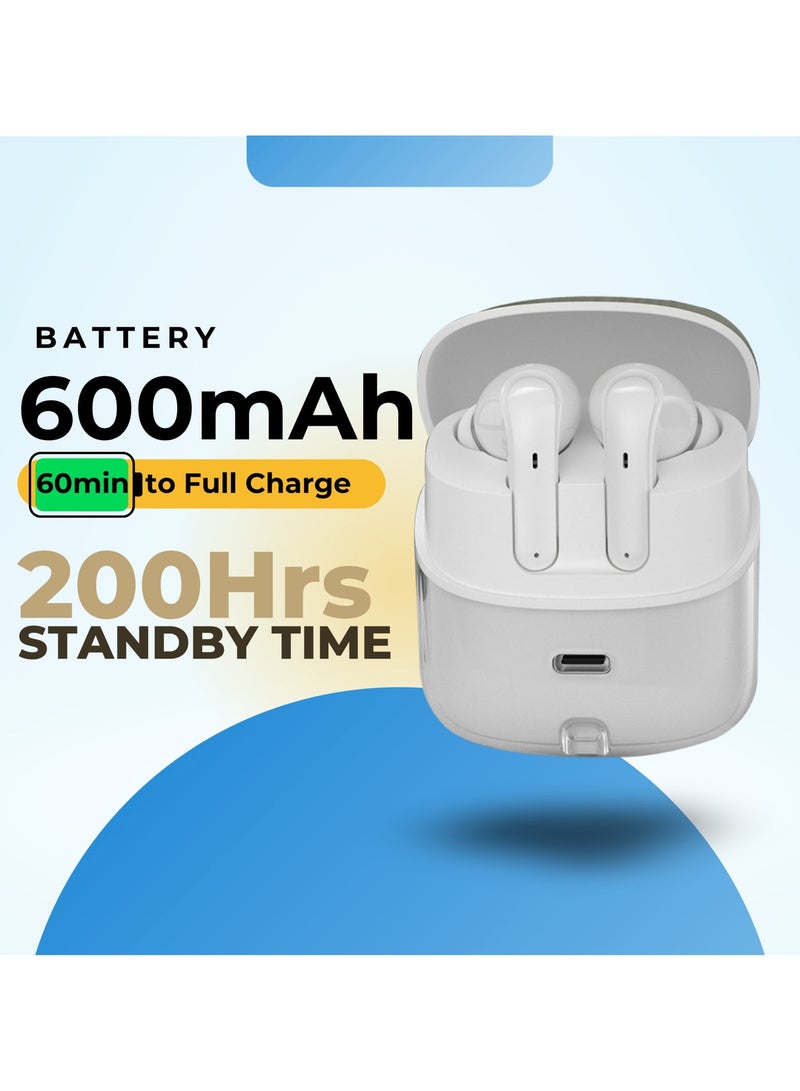GRABIT True Wireless Earbuds – Smart Twin Design Bluetooth Headphones, Crystal Clear Sound, 6H Playtime, TWS In-Ear Earphones with Built-in Mic for Sports, Work, and Travel - Image 4