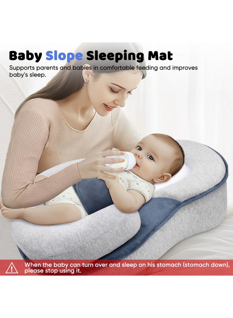CoddleBaby Baby Lounger Pillow for Newborns - Ergonomic Nursing & Anti-Reflux Support Cushion with Gentle Incline for Feeding, Rest & Play, Portable & Machine Washable - Image 2