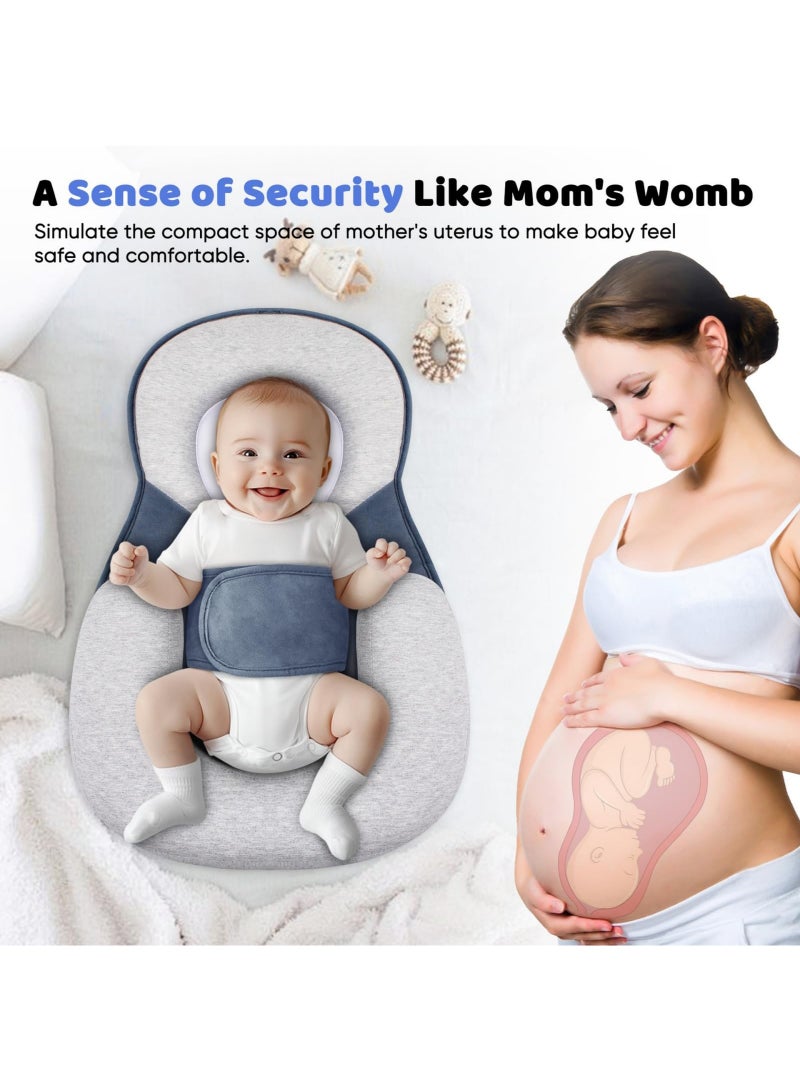 CoddleBaby Baby Lounger Pillow for Newborns - Ergonomic Nursing & Anti-Reflux Support Cushion with Gentle Incline for Feeding, Rest & Play, Portable & Machine Washable - Image 5