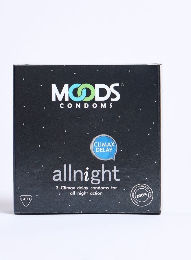 Moods All Night Condoms 3 Pcs