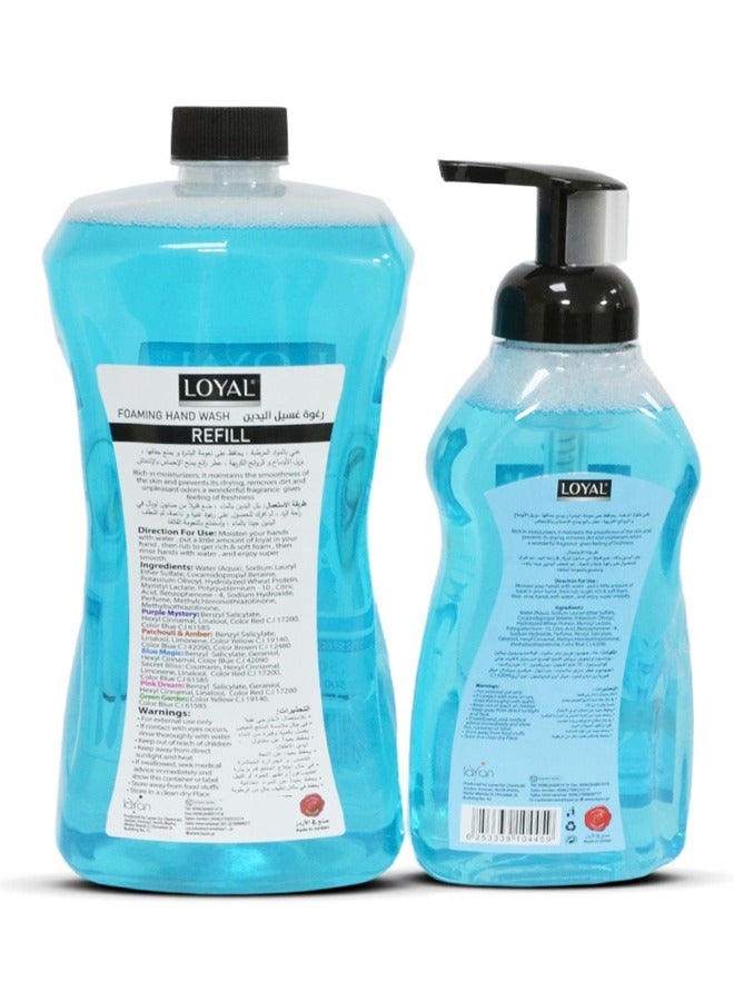loyal Foaming Hand Wash Refill 1500ML + 500ML Blue Magic - Image 2