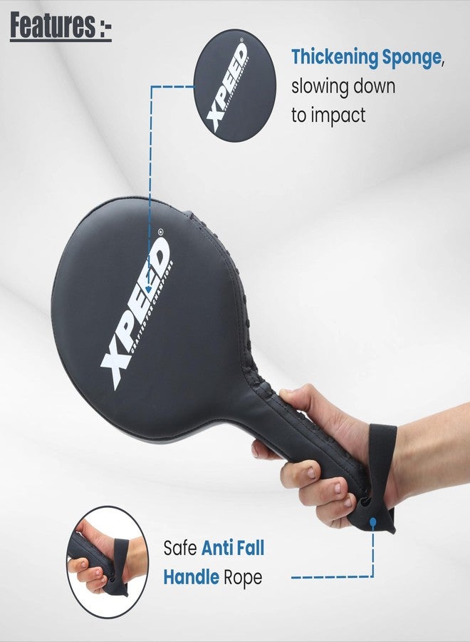 Xpeed Unbeatable Matt PU Target Pad EVA Foam Padded Pads for Boxing, Kicking, Muay Thai & Martial Arts || Training Punching Focus Target Pads (Black) (Pair of 1) - Image 3