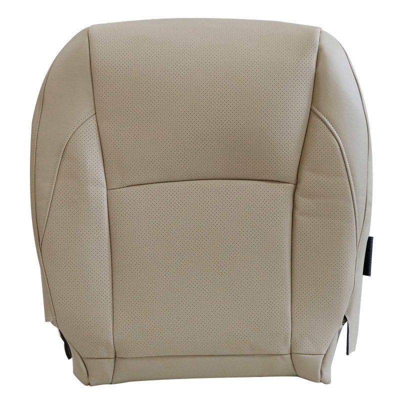 NLQR Front Driver Bottom Replacement Seat Cover Tan LA00 Microfiber Leather Compatible with Lexus ES350 2007 2008 2009 2010 2011 2012