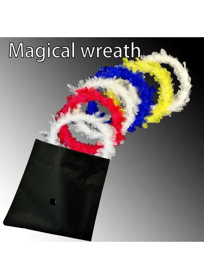 Magic Color Changing Feather Circle Rings Design Interactive Trick Prop - Image 2