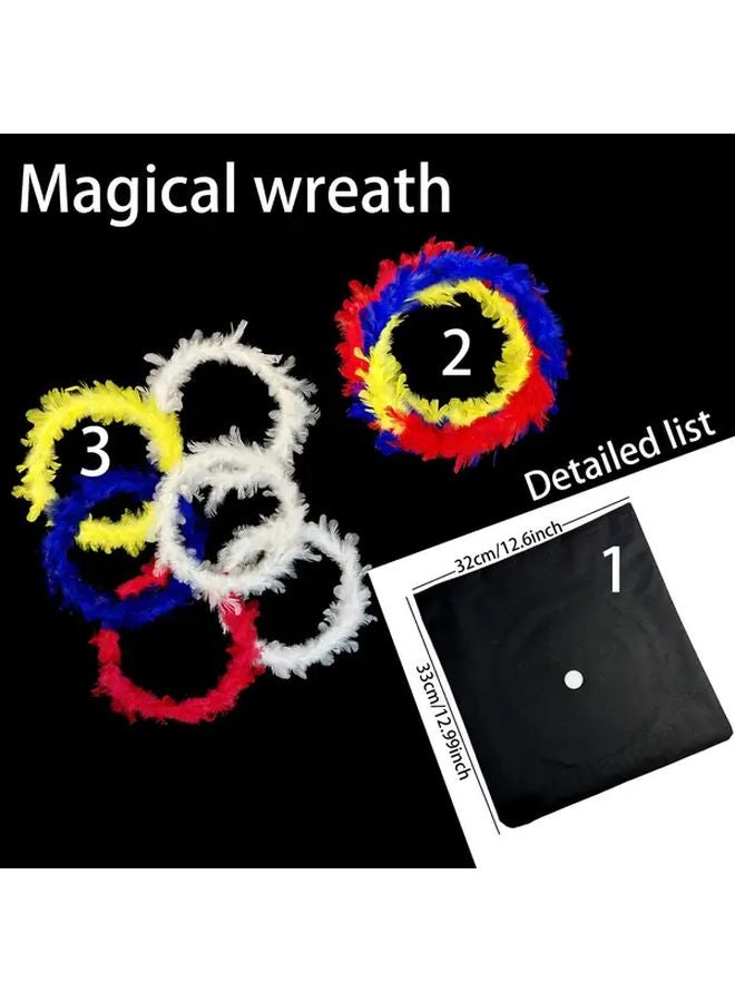 Magic Color Changing Feather Circle Rings Design Interactive Trick Prop - Image 4