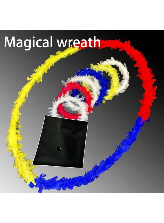 Magic Color Changing Feather Circle Rings Design Interactive Trick Prop - Image 5