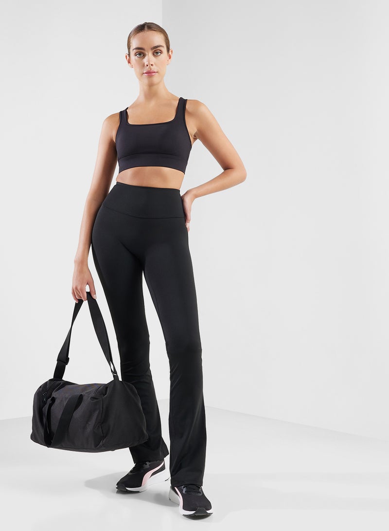 فورورد بنطلون واسع عالي الخصر بتصميم نحت الجسم - Image 1