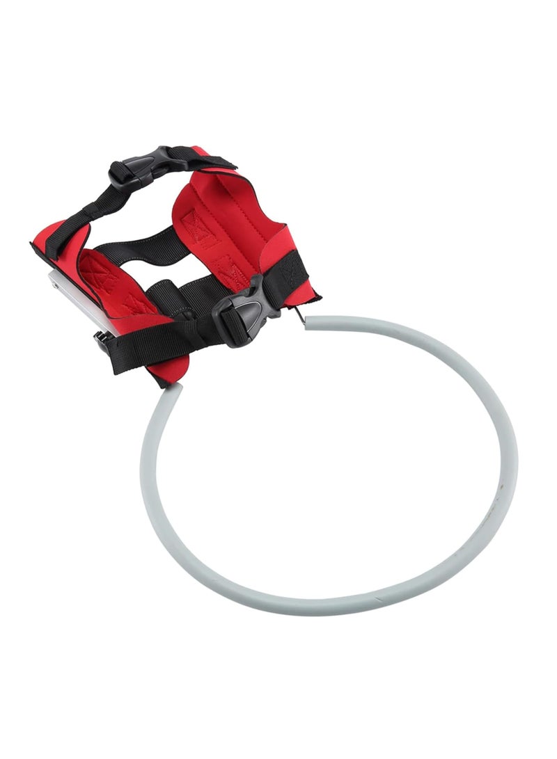 معدات سلامة الكلاب العمياء، حلقة مانعة للتصادم، طوق عاكس لحماية القطط والكلاب التي تعاني من العمى، وضعف البصر، وعيون مريضة من الاصطدام، لون أحمر. - Image 4