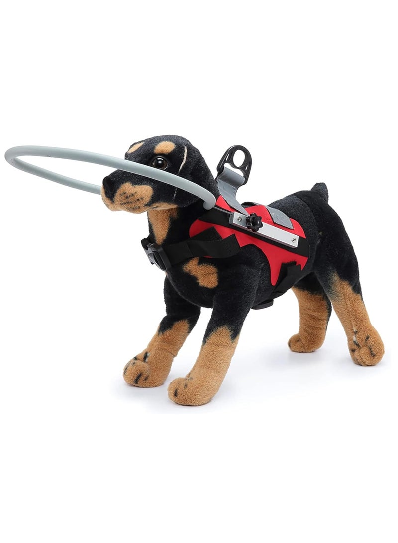 معدات سلامة الكلاب العمياء، حلقة مانعة للتصادم، طوق عاكس لحماية القطط والكلاب التي تعاني من العمى، وضعف البصر، وعيون مريضة من الاصطدام، لون أحمر. - Image 1