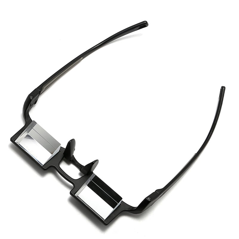 okcsc New Upgraded Reading Glasses Lying Down Bed Light Periscope Glasses for Reading Watching TV Glasses 90°Angle Prism Glasses Release Neck While Watching Reading Playing Mobile Unisex Lazy Glasses - Image 1