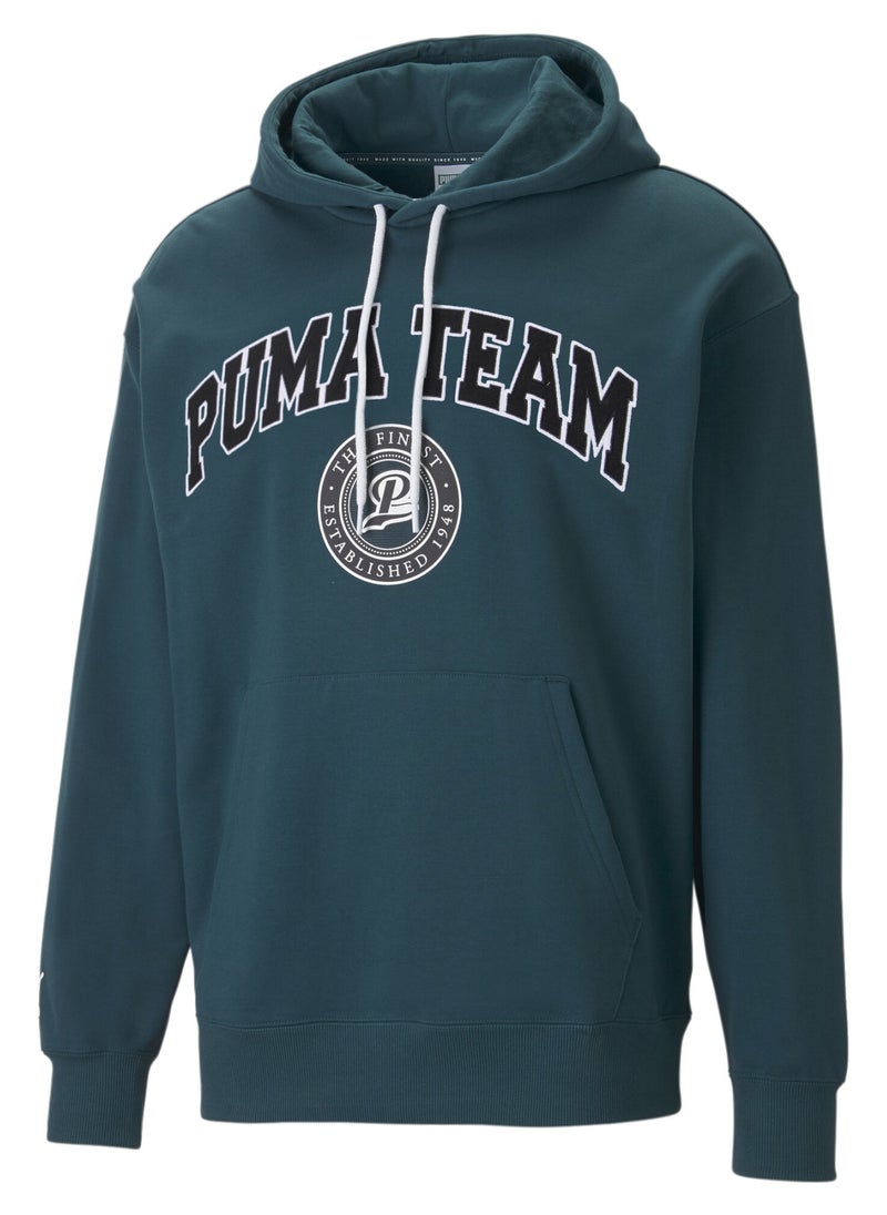 PUMA - Team Terry Mens Longsleeve Hoodie - Image 1