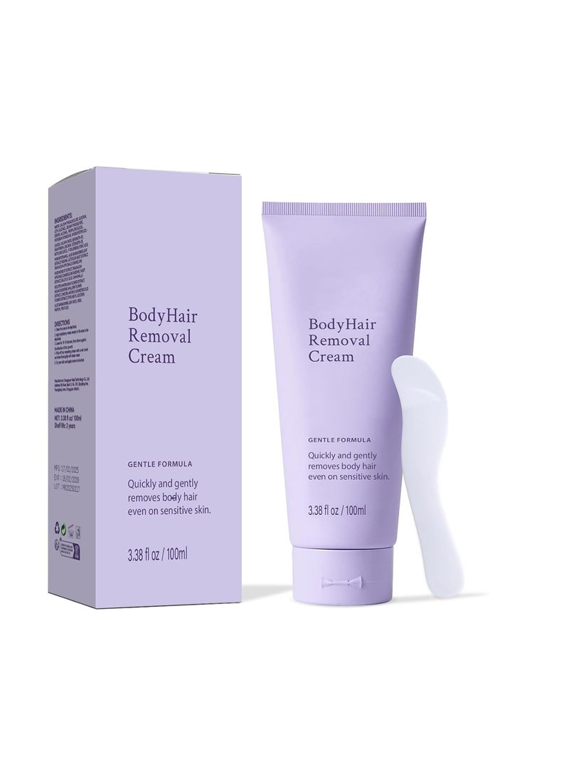 ATRJSZ Body Hair Removal Cream-Pain free Hairs Removal Cream for Sensitive Skin with a Neutral Formula for Hair Removal and Skincare 2-in-1,Durable and Smooth for Men and Women - Image 1