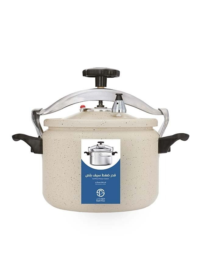 Saif Plus 6 Pack Saif Plus Aluminium Granite Pressure Cooker Beige 11 Liters - Image 2