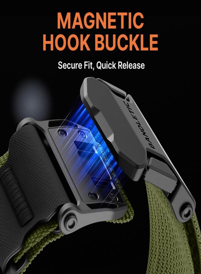 Bandletic سوار Bandletic متوافق مع ساعة Apple Watch Ultra 2، سوار بمشبك مغناطيسي مصمم لساعة Apple Watch iWatch مقاس 49 مم (Ultra3 Ultra)، 46 مم (Series 11 10)، 45 مم (9/8/7)، 44 مم (SE3/SE2/SE/6/5/4)، 42 مم (3/2/1). - Image 3