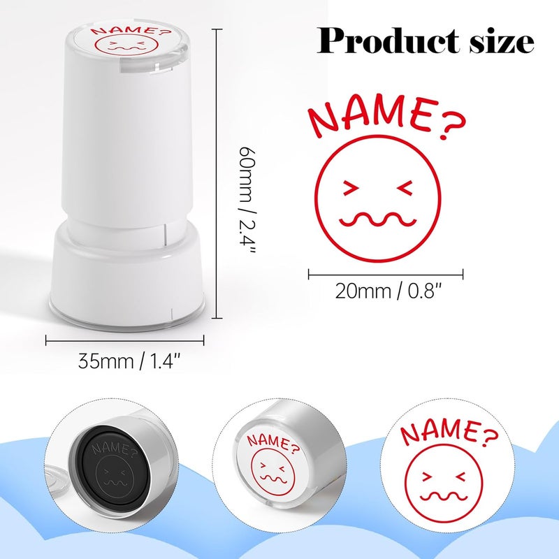 WAHXIAOSW Self-Inking Name Stamp for Teachers, Hand Stamps for Events and Classrooms, Greeting Cards, Loyalty Cards, and Scrapbooks - Image 2