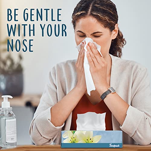 Fine Touch Finetouch 2-Ply Facial Tissues – 6 Boxes of 130 Soft Tissues (780 Total) – Strong & Gentle Tissue for Home, Office, or Travel Use - Image 2